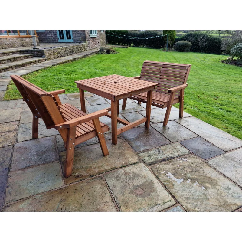 Swedish Redwood Garden Furniture Set by Churnet Valley - 4 Seat - Image 9
