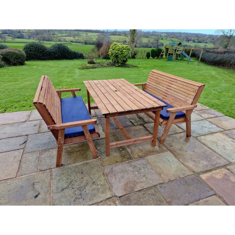 Swedish Redwood Garden Furniture Set by Churnet Valley - 6 Seat - Image 10