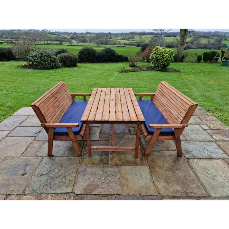Swedish Redwood Garden Furniture Set by Churnet Valley - 6 Seat - Image 9