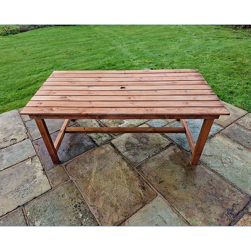 Swedish Redwood Garden Table by Churnet Valley - Image 3