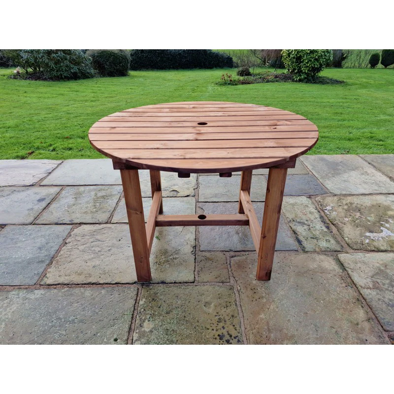 Swedish Redwood Garden Table by Churnet Valley - 4 Seat - Image 2