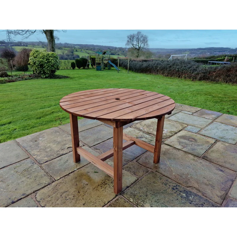 Swedish Redwood Garden Table by Churnet Valley - 4 Seat - Image 3