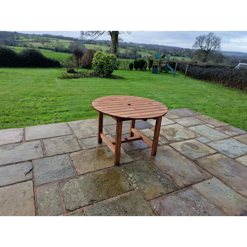 Swedish Redwood Garden Table by Churnet Valley - 4 Seat - Image 4