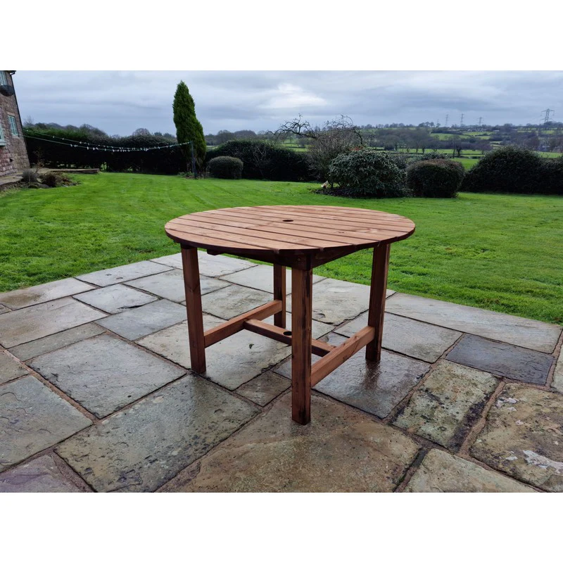 Swedish Redwood Garden Table by Churnet Valley - 4 Seat - Image 8