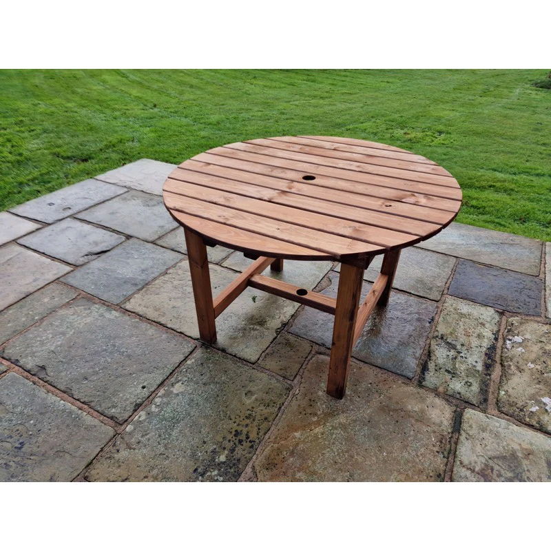 Swedish Redwood Garden Table by Churnet Valley - 4 Seat - Image 9