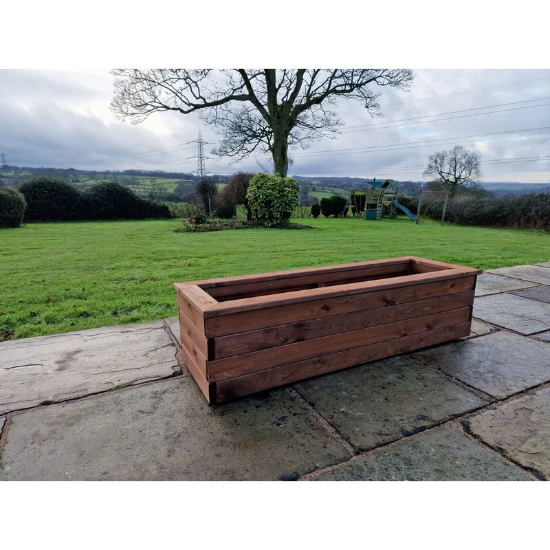 Swedish Redwood Garden Trough Planter by Churnet Valley - Image 4