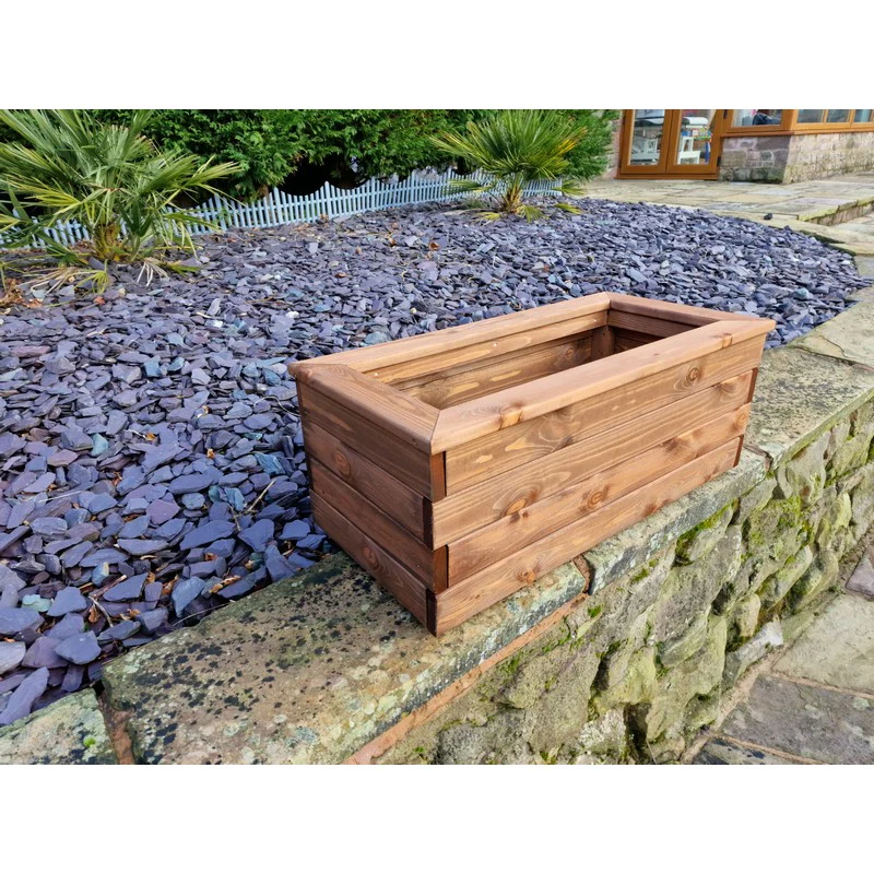 Swedish Redwood Garden Trough Planter by Churnet Valley - Image 3
