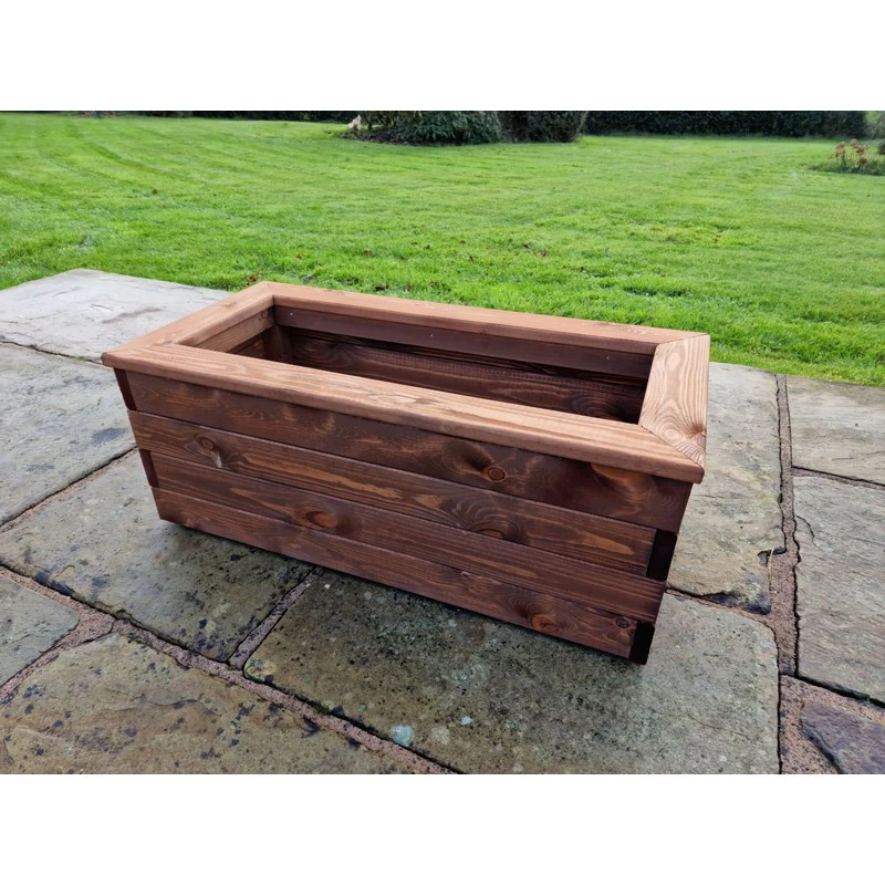 Swedish Redwood Garden Trough Planter by Churnet Valley - Image 4