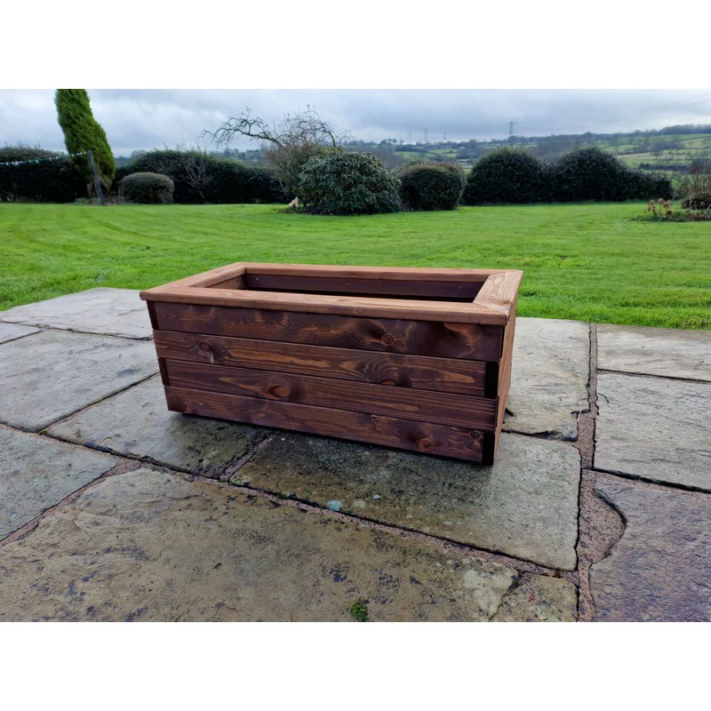 Swedish Redwood Garden Trough Planter by Churnet Valley - Image 3