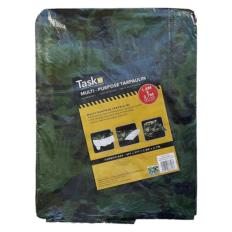 Tarpaulin Camouflage 9 x 6 Foot - Image 2