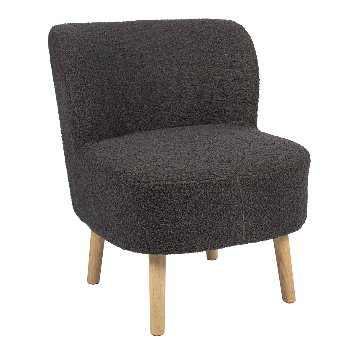 Teddy Dining Chair Wood & Fabric Grey by Hamilton McBride - Image 2