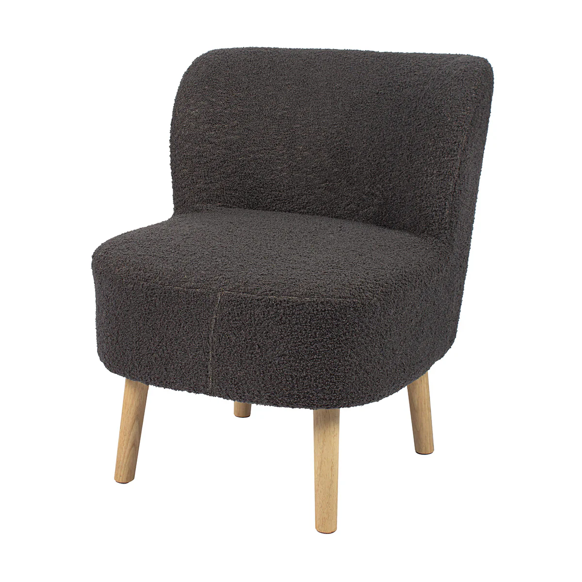Teddy Dining Chair Wood & Fabric Grey by Hamilton McBride - Image 3