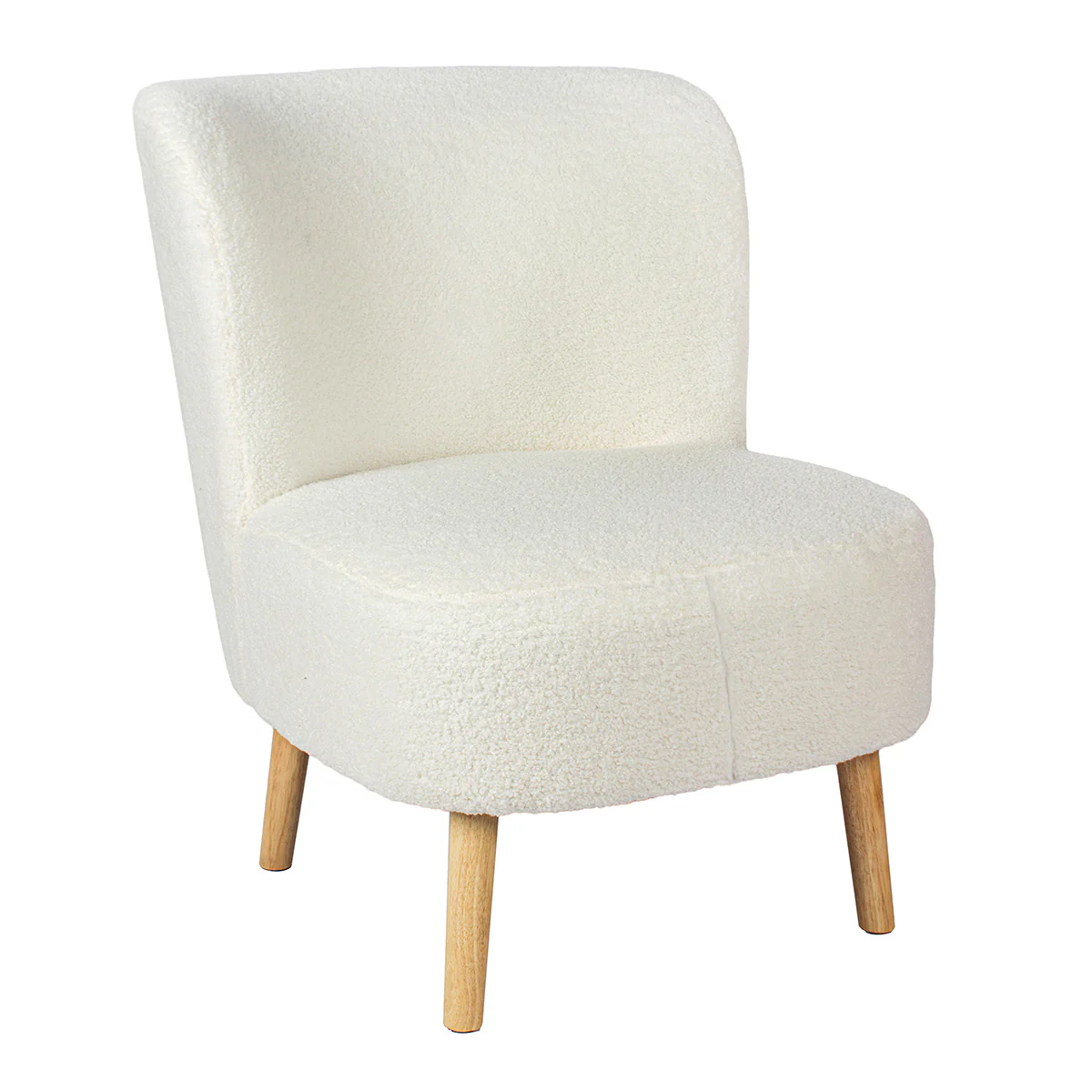 Teddy Dining Chair Wood & Fabric White by Hamilton McBride - Image 2