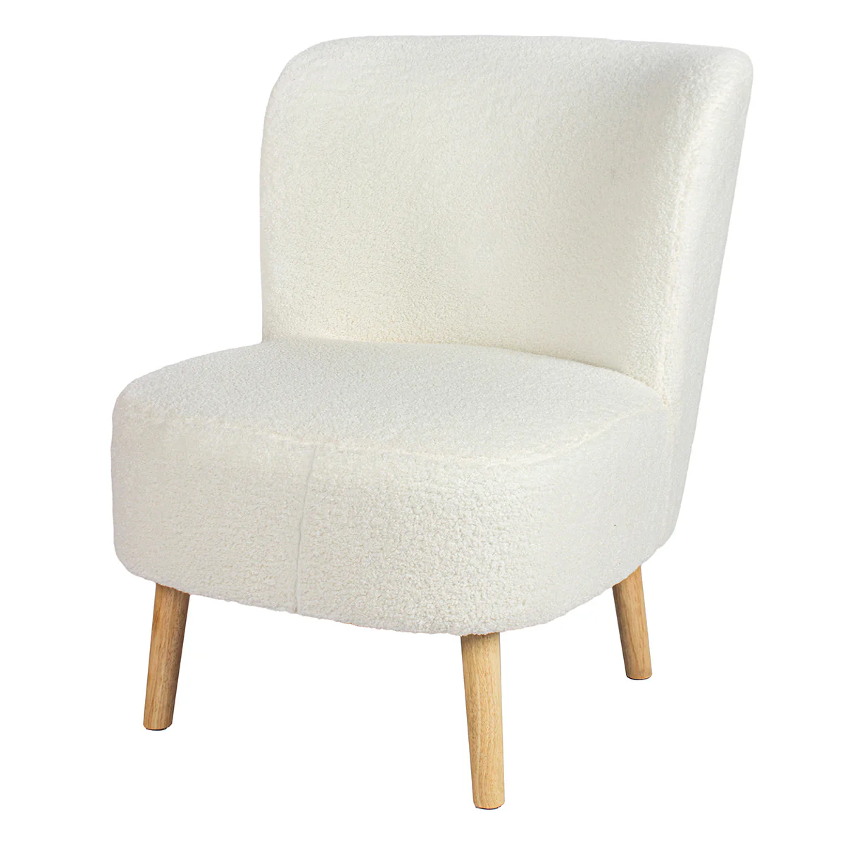 Teddy Dining Chair Wood & Fabric White by Hamilton McBride - Image 3