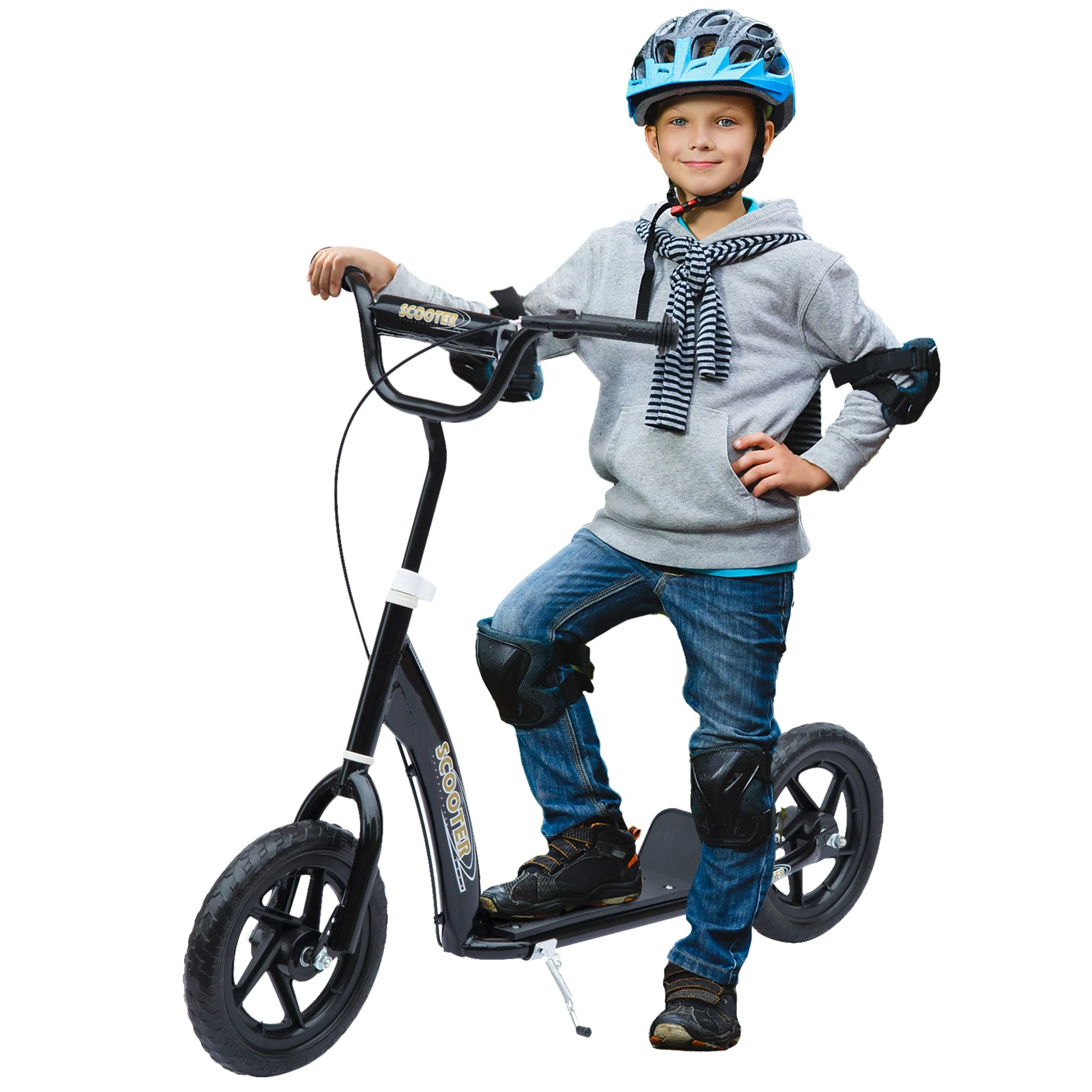 Teen Push Scooter Kids Children Stunt Scooter Bike Bicycle Ride On 12" EVA Tyres - Image 2