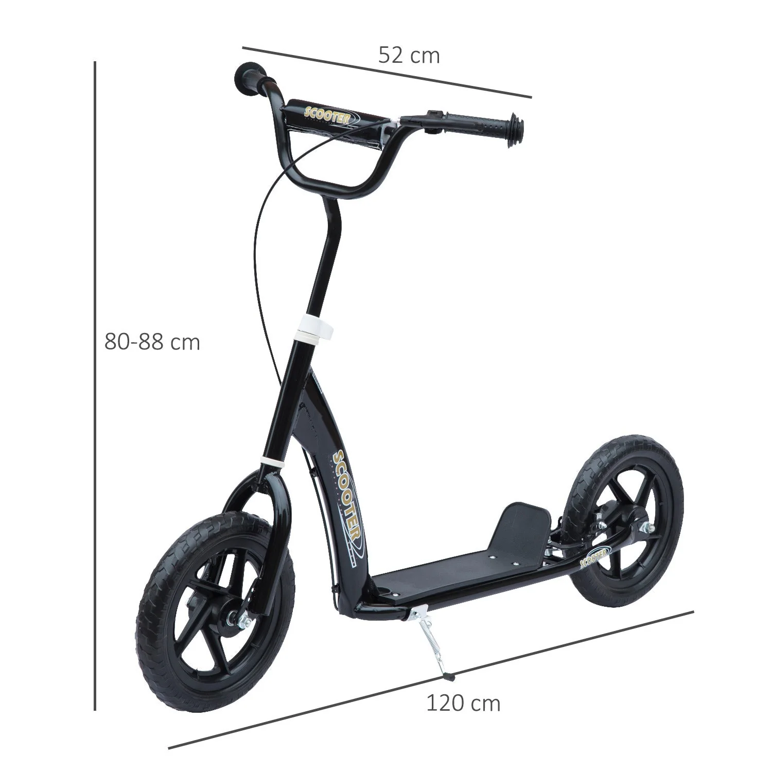 Teen Push Scooter Kids Children Stunt Scooter Bike Bicycle Ride On 12" EVA Tyres - Image 3