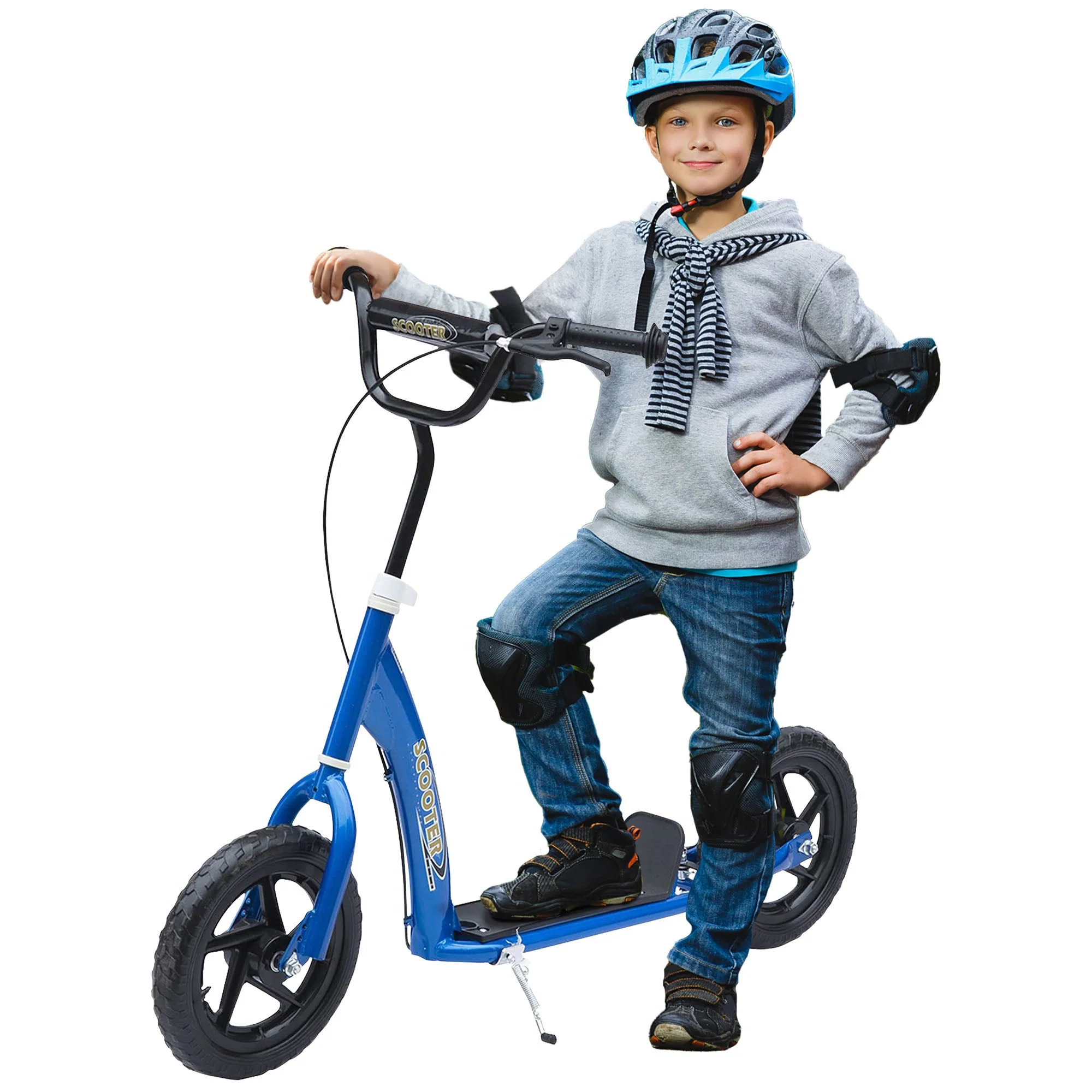 Teen Push Scooter Kids Children Stunt Scooter Bike Bicycle Ride On 12" EVA Tyres - Image 2
