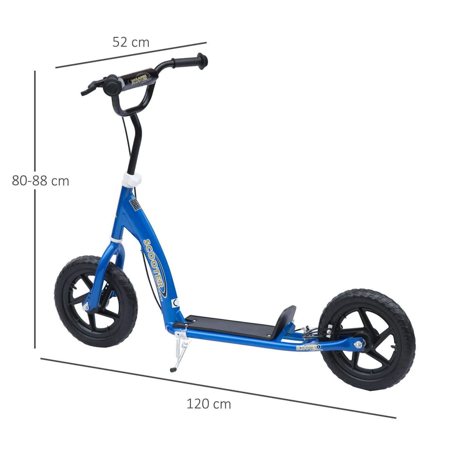 Teen Push Scooter Kids Children Stunt Scooter Bike Bicycle Ride On 12" EVA Tyres - Image 3