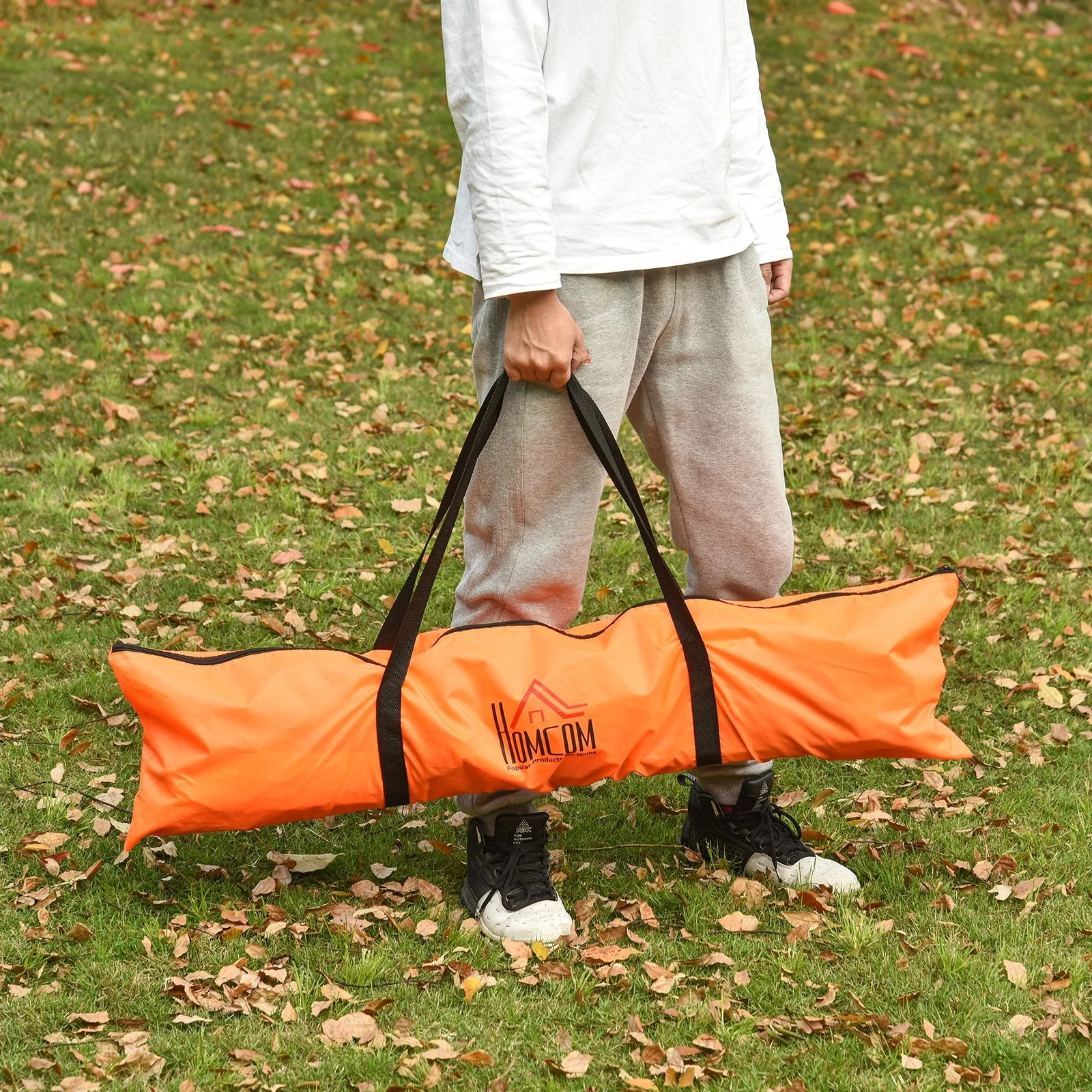 Tetoron Mesh Outdoor Folding Football Goal Orange - Image 4