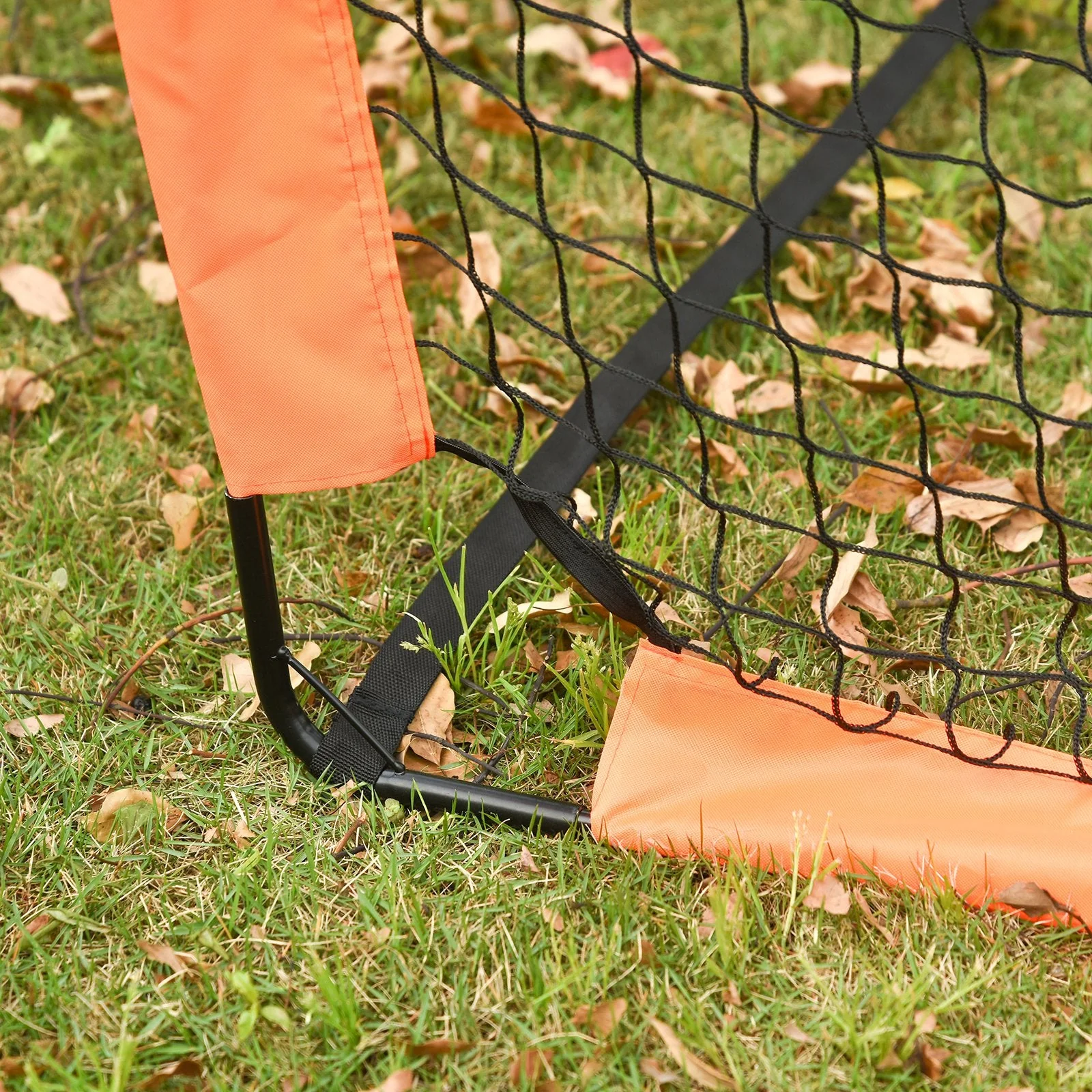 Tetoron Mesh Outdoor Folding Football Goal Orange - Image 6