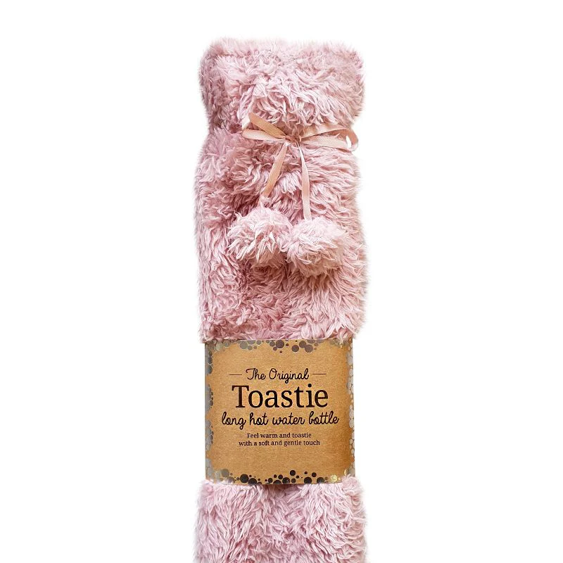 Toastie Long Hot Water Bottle Pink - Image 3