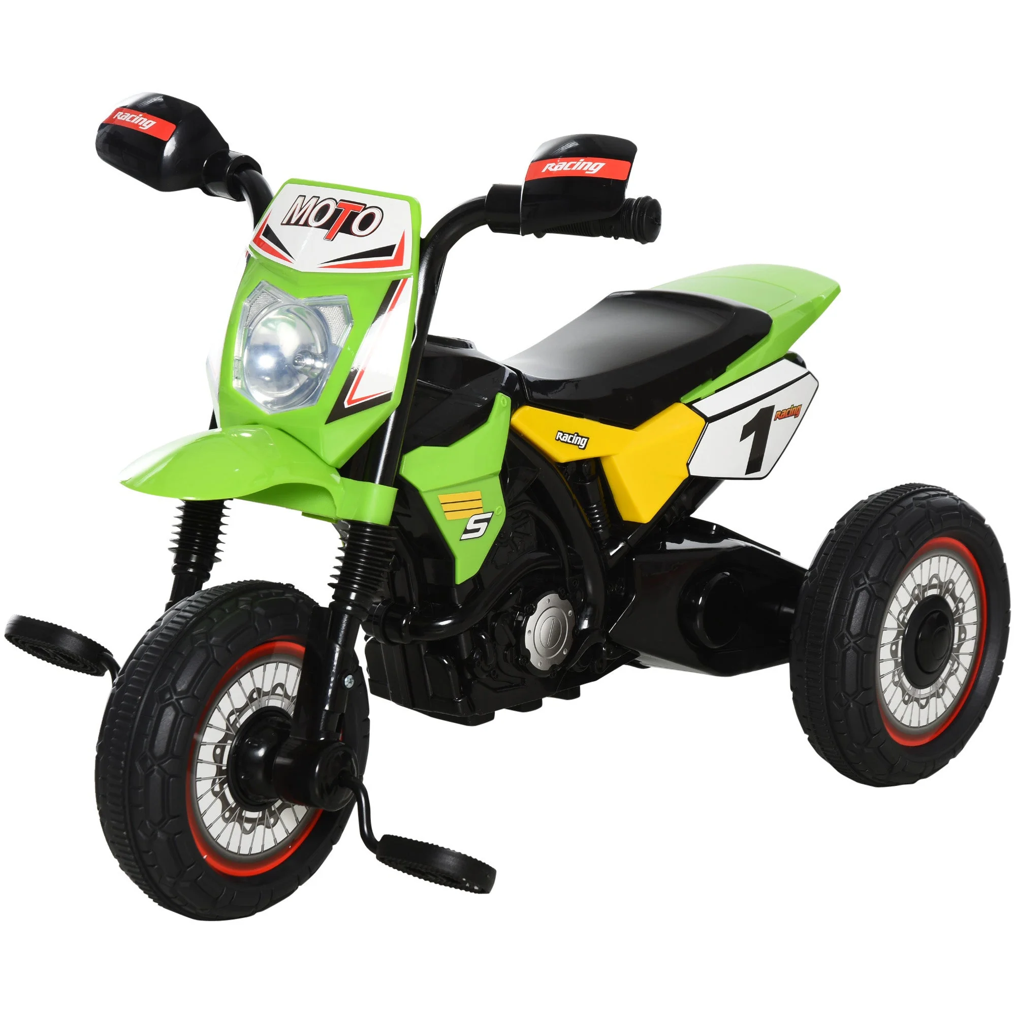 Toddlers 3-Wheel PP Ride On Pedal Trike Green - Image 2