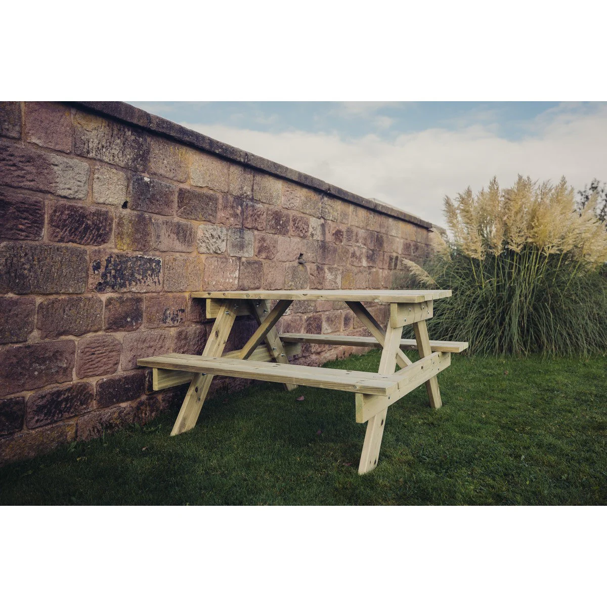 Traditional Garden Picnic Table by Churnet Valley - 4 Seats - PT101 - Image 12
