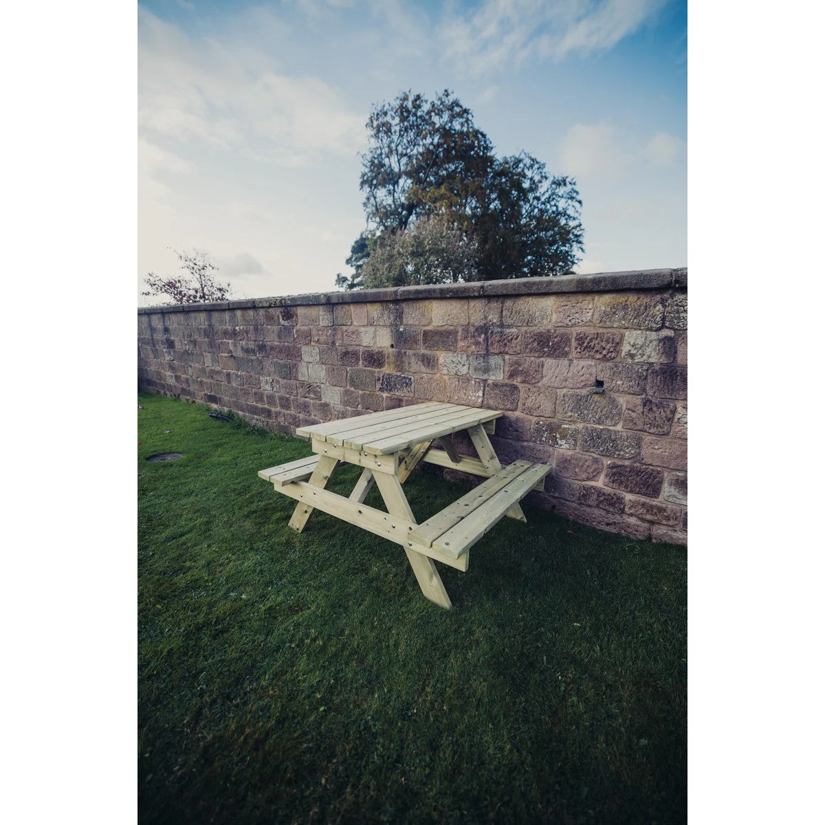 Traditional Garden Picnic Table by Churnet Valley - 4 Seats - PT101 - Image 15