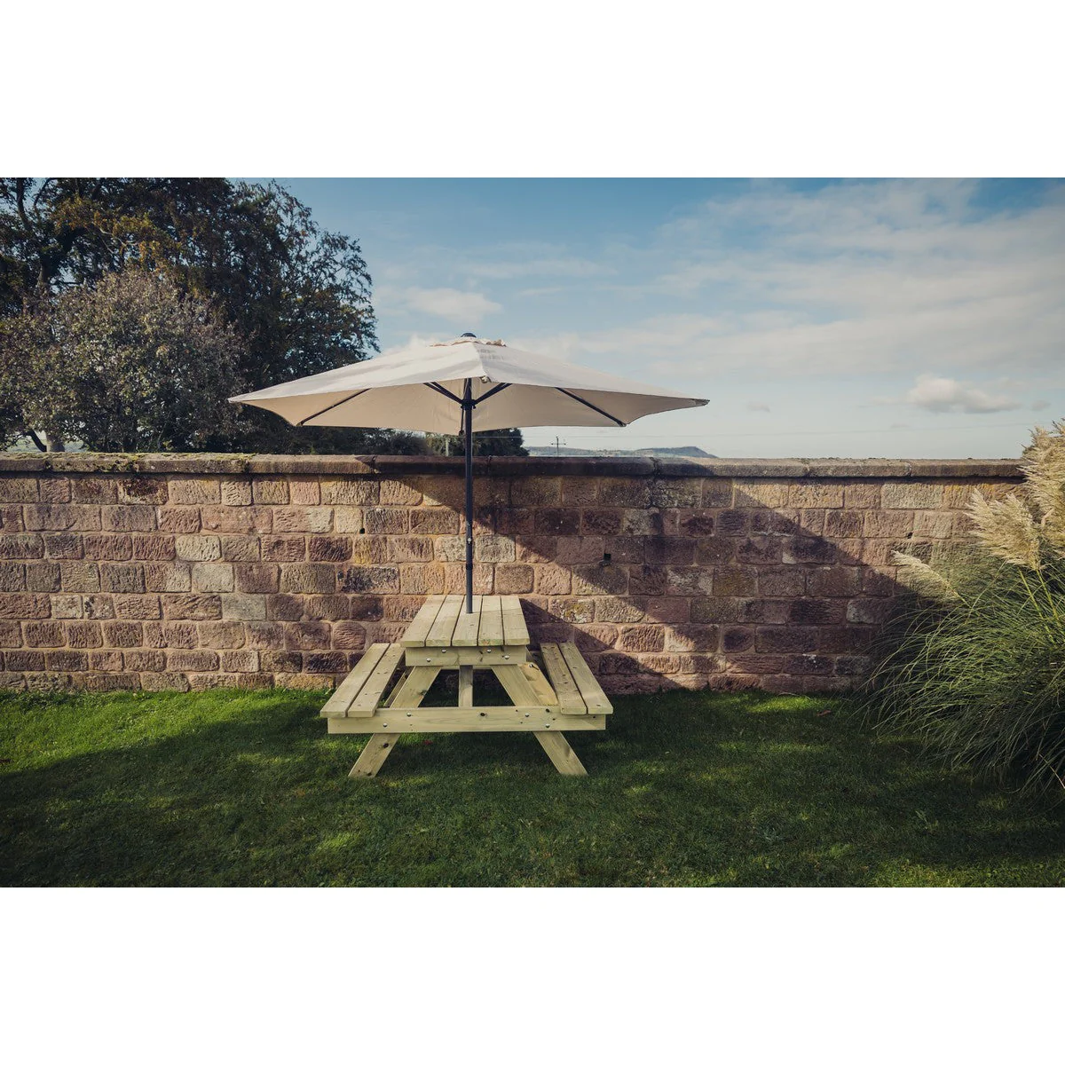 Traditional Garden Picnic Table by Churnet Valley - 4 Seats - PT101 - Image 2