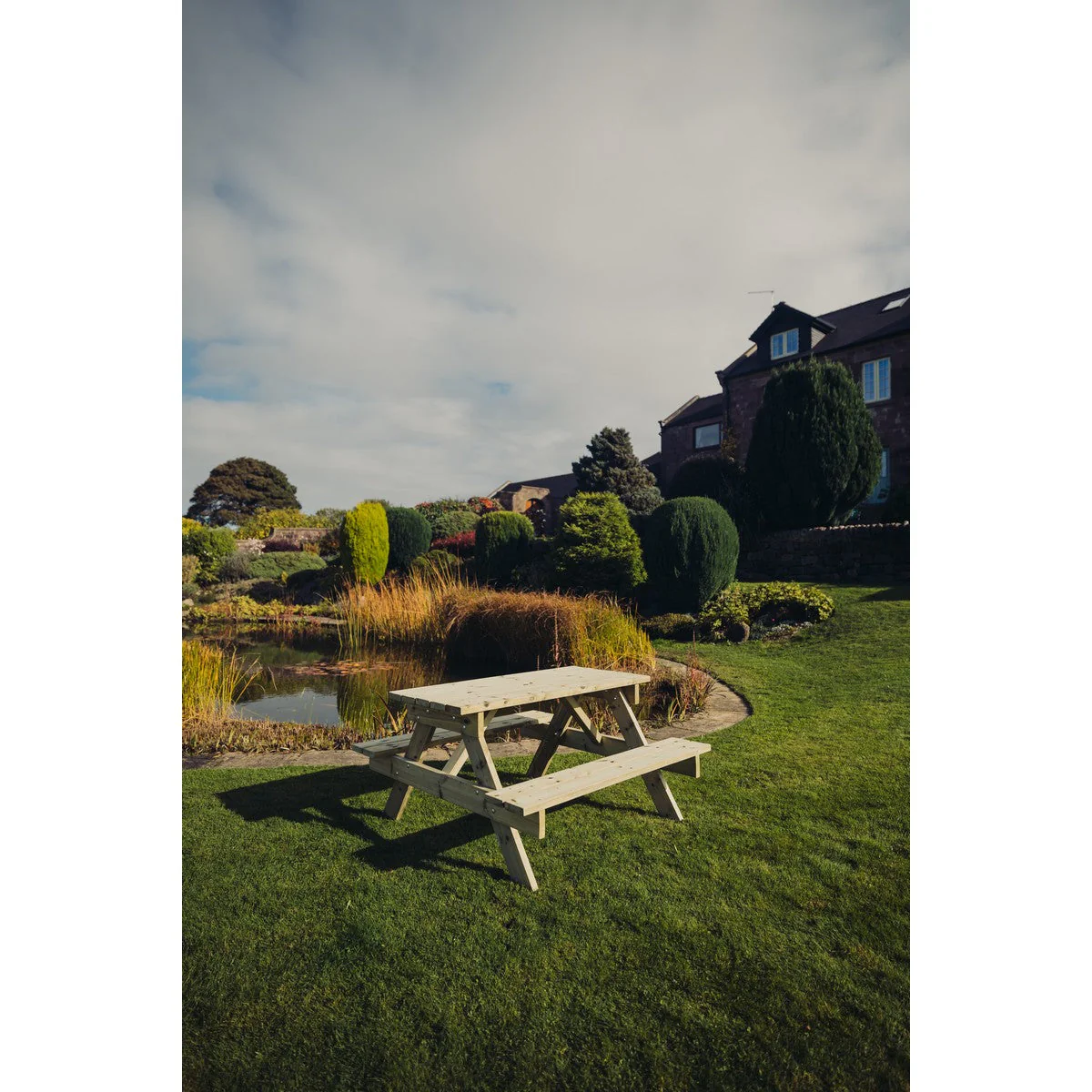 Traditional Garden Picnic Table by Churnet Valley - 4 Seats - PT101 - Image 20