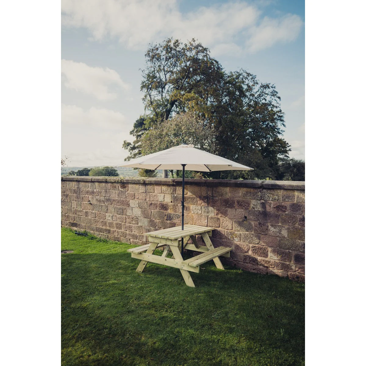 Traditional Garden Picnic Table by Churnet Valley - 4 Seats - PT101 - Image 6
