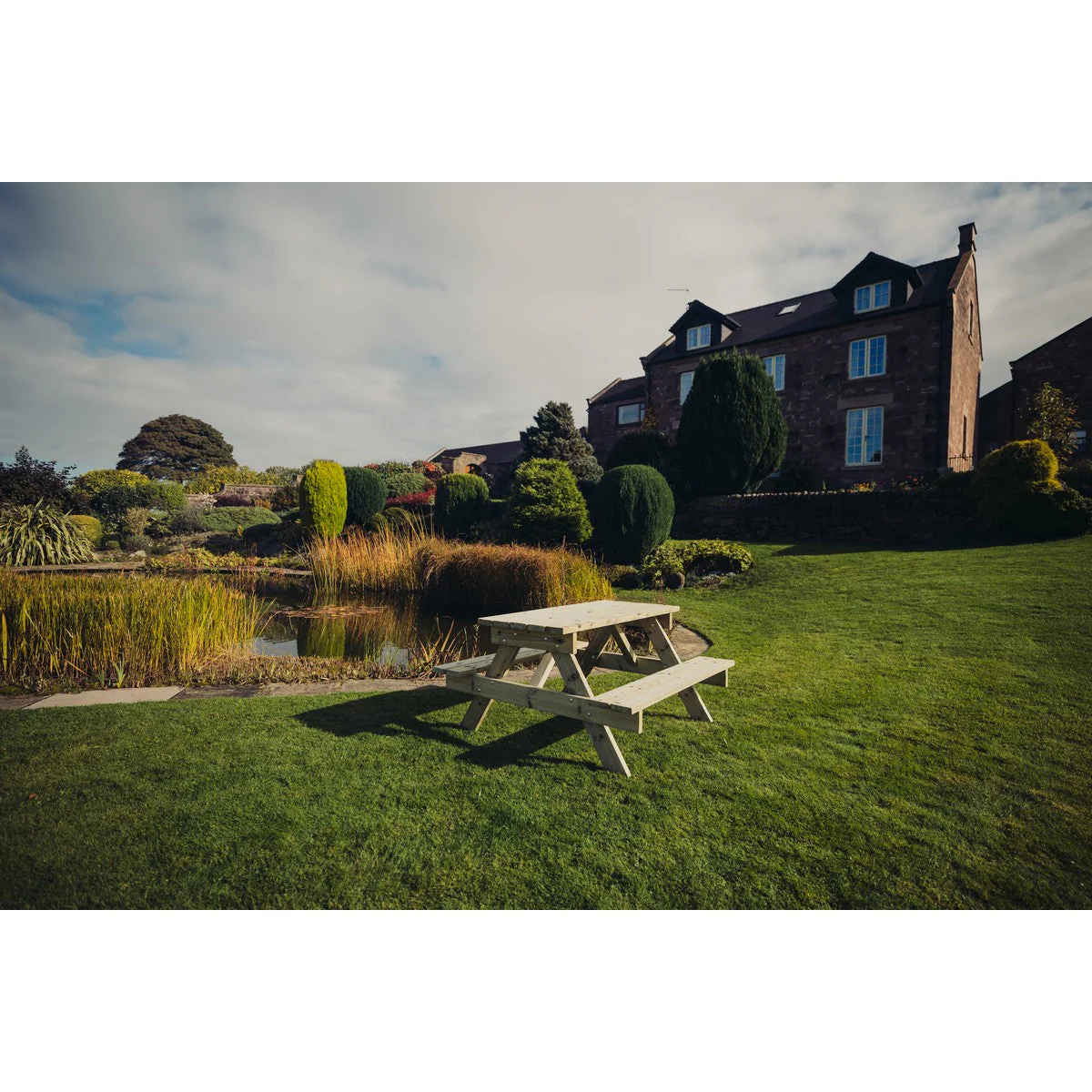Traditional Garden Picnic Table by Churnet Valley - 4 Seats - PT101 - Image 7