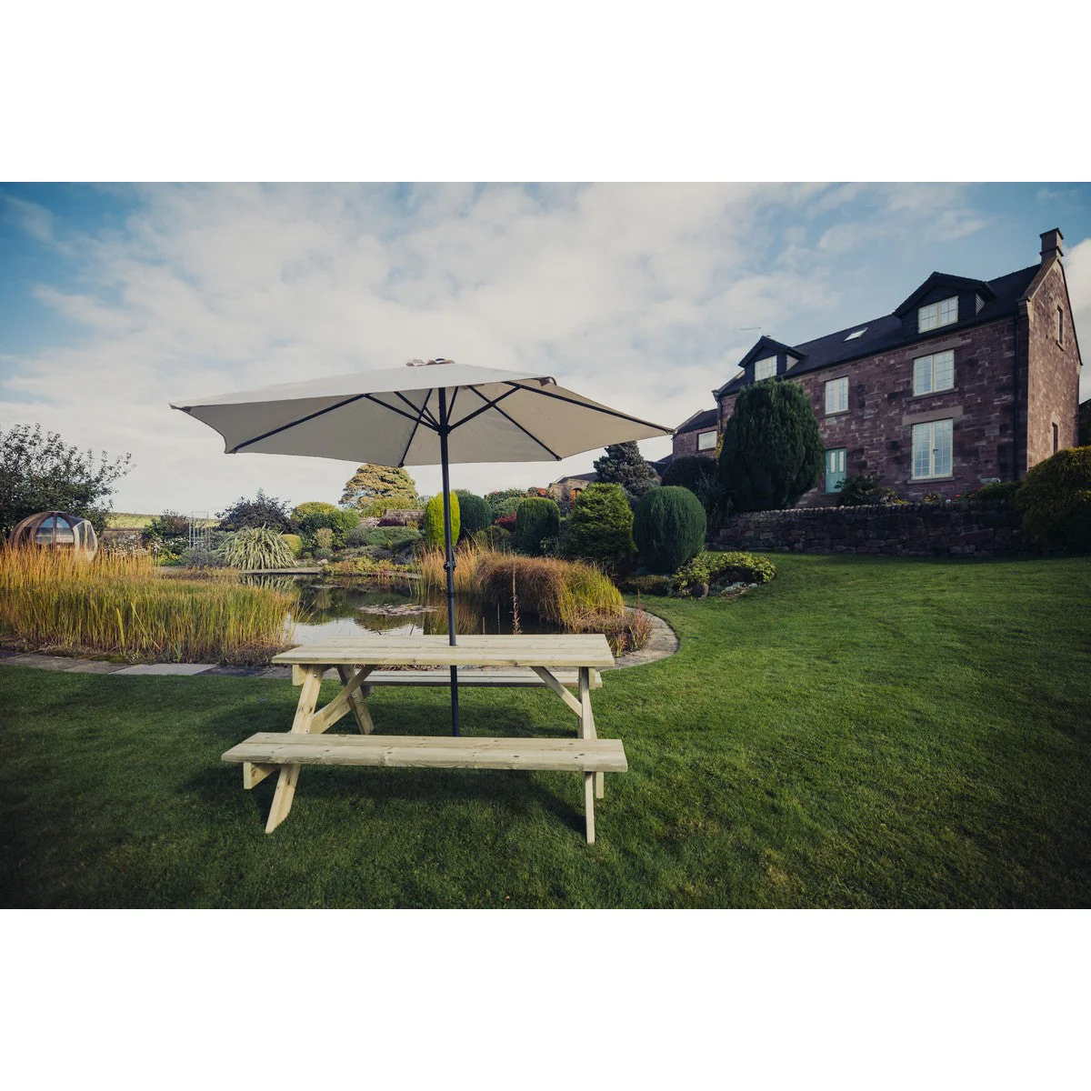 Traditional Garden Picnic Table by Churnet Valley - 6 Seats - PT102 - Image 3