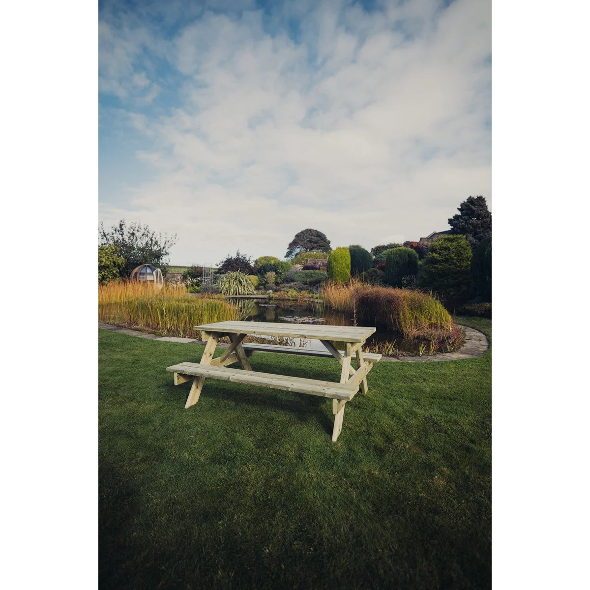 Traditional Garden Picnic Table by Churnet Valley - 6 Seats - PT102 - Image 5