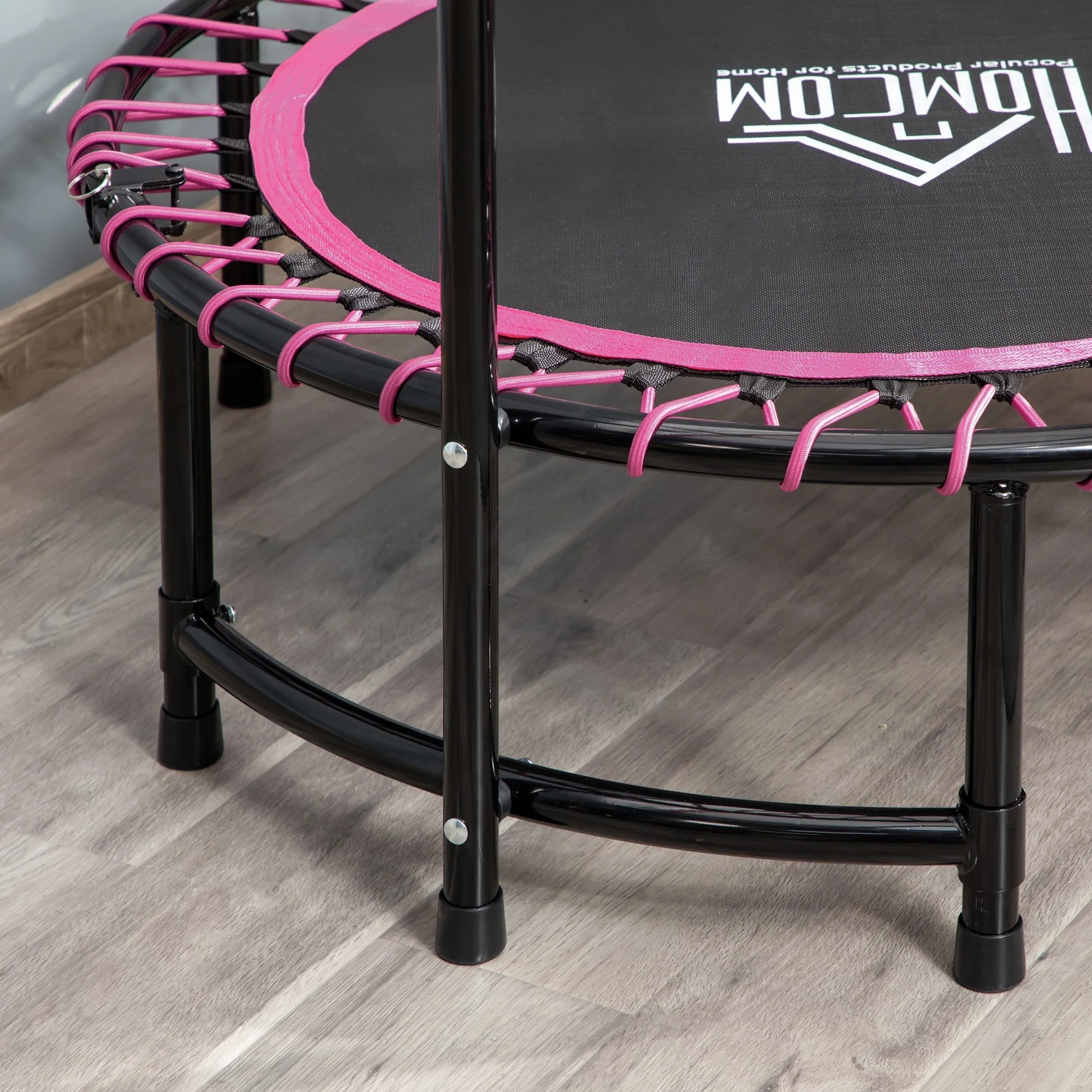 Trampoline Outdoor Bouncer Jumper 3-Level Adjustable Handle Adult Kid -Pink - Image 8