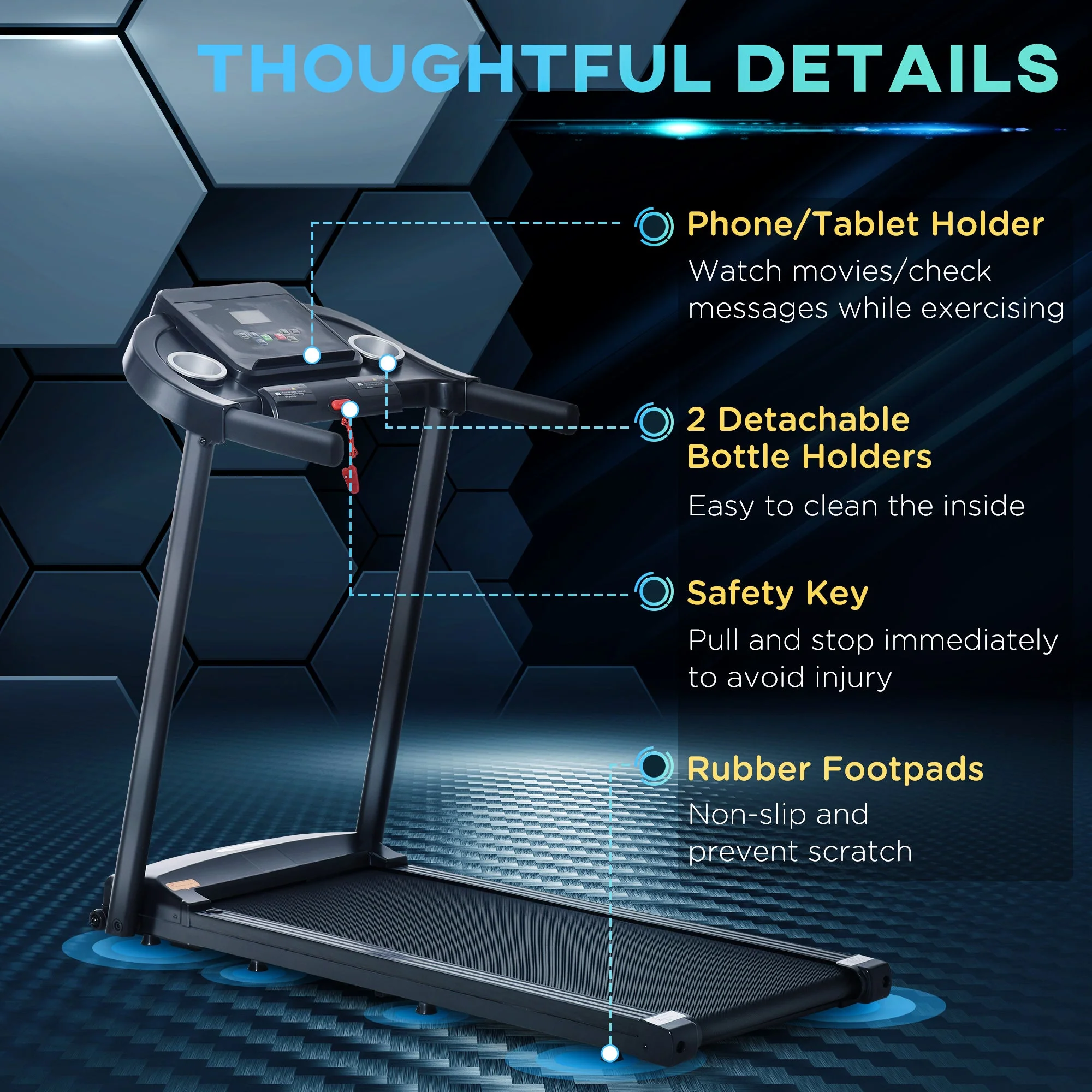 Treadmill Electric Motorised Running Machine w/ LED Display - Image 5