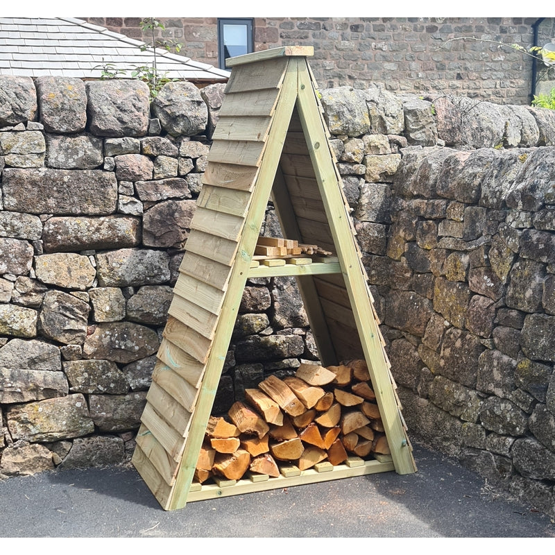 Triangular Garden Log Store by Churnet Valley - Image 2