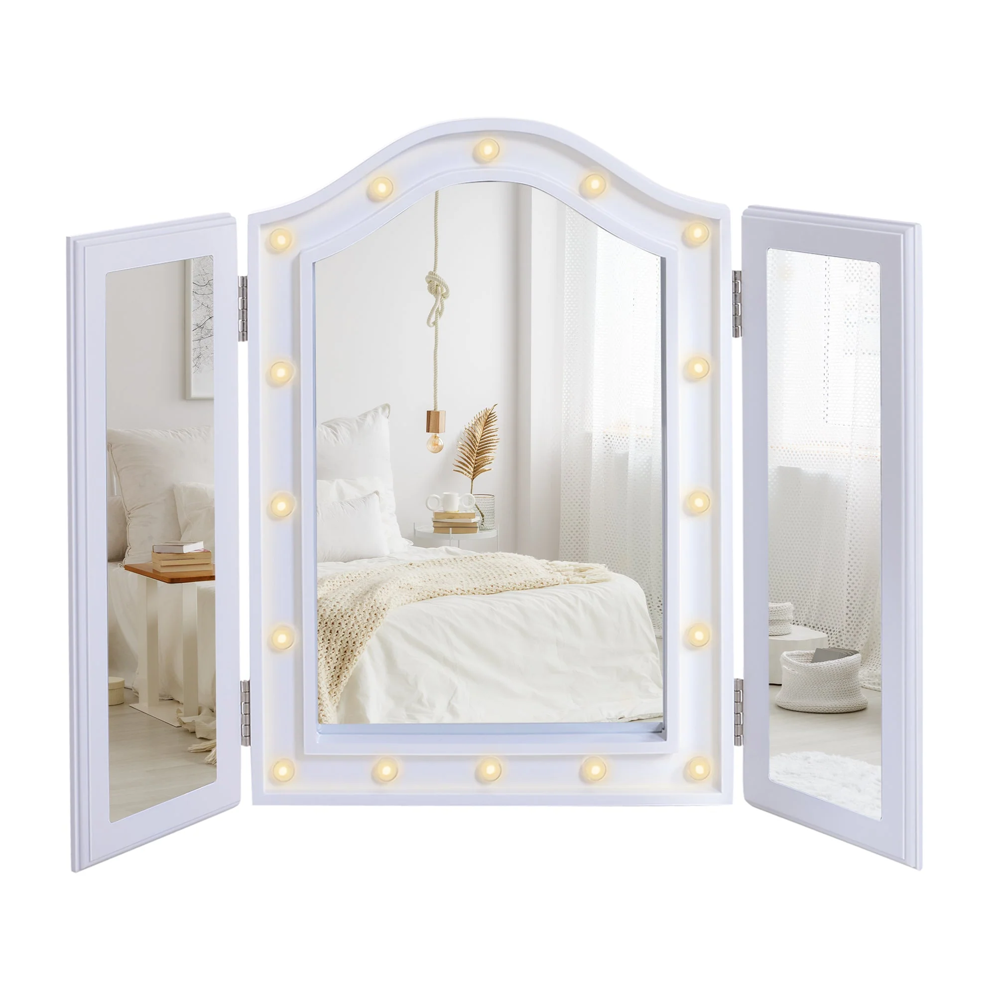 Trifold Freestanding Mirror - Image 2
