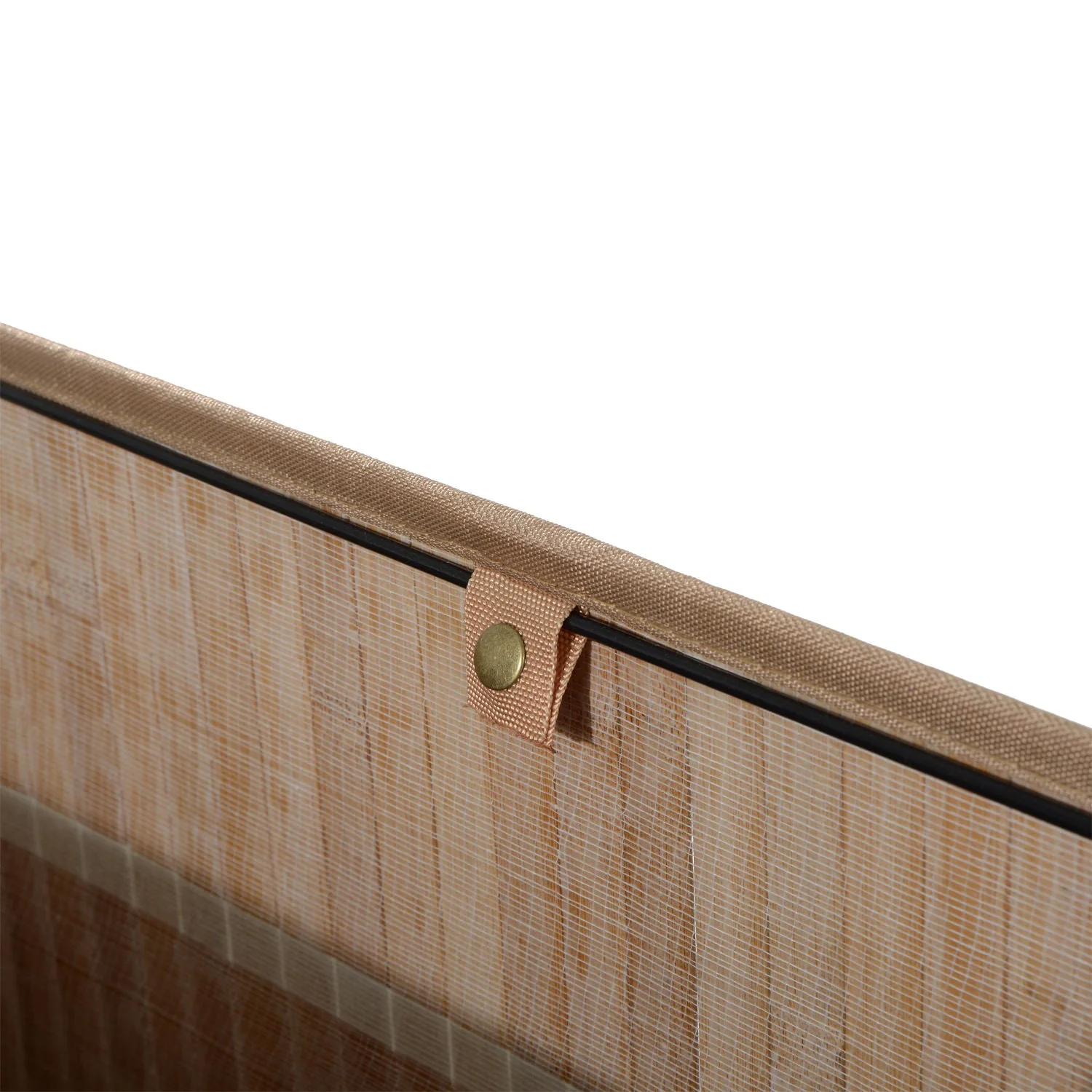 Two-Compartment Wooden Laundry Basket - Image 8