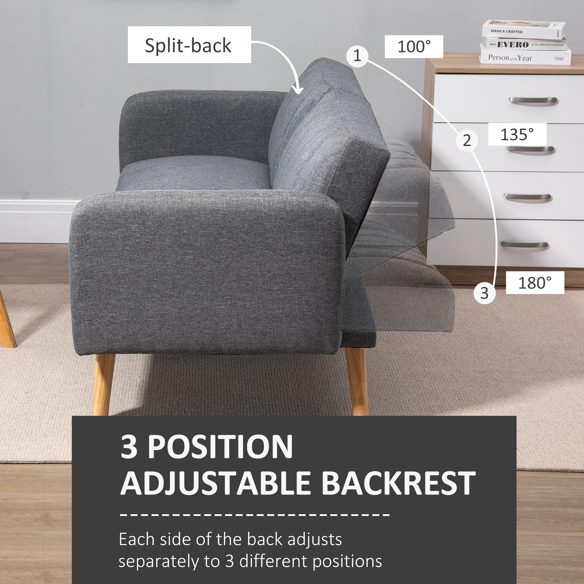 Two-Seater Sofa Bed - Image 5