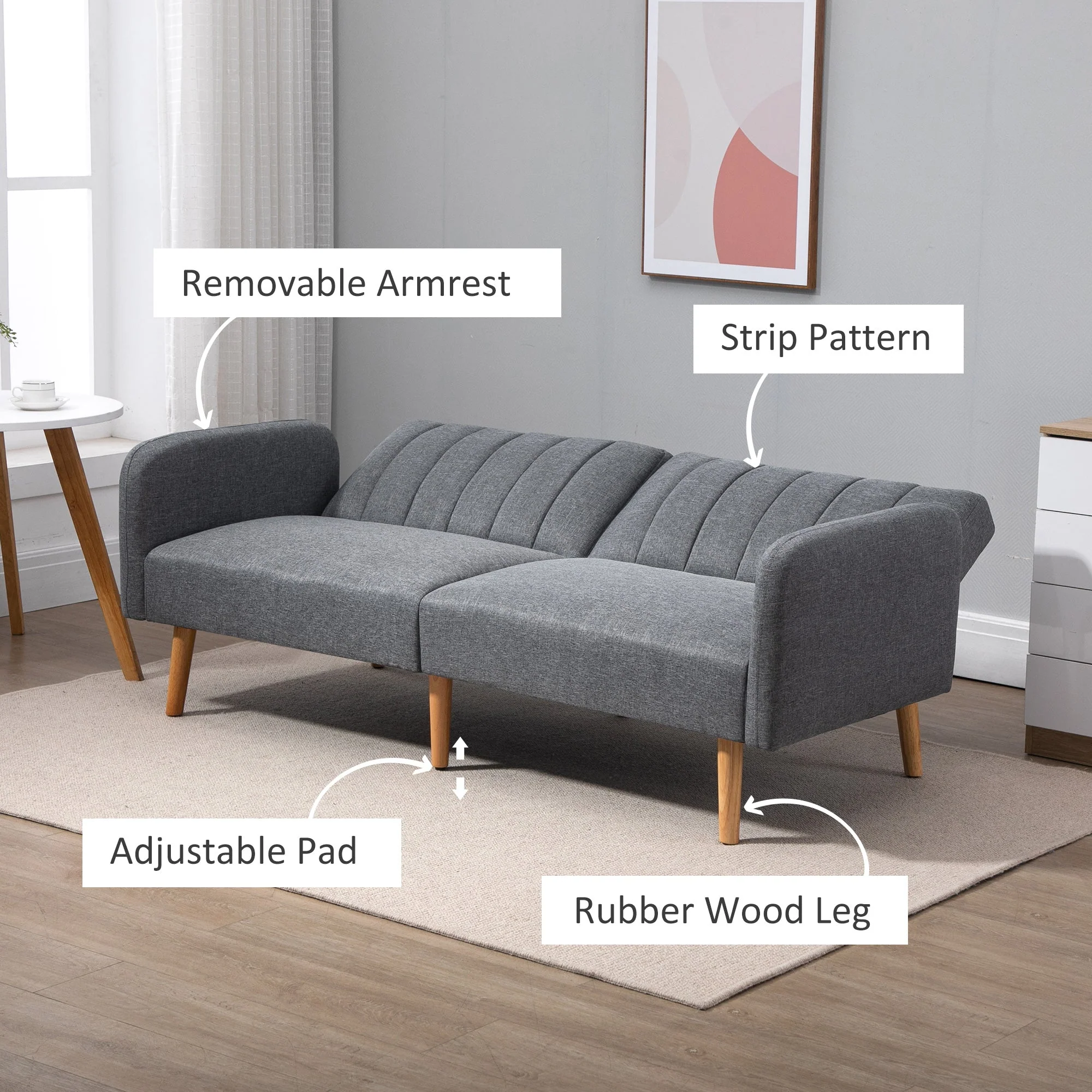 Two-Seater Sofa Bed - Image 6