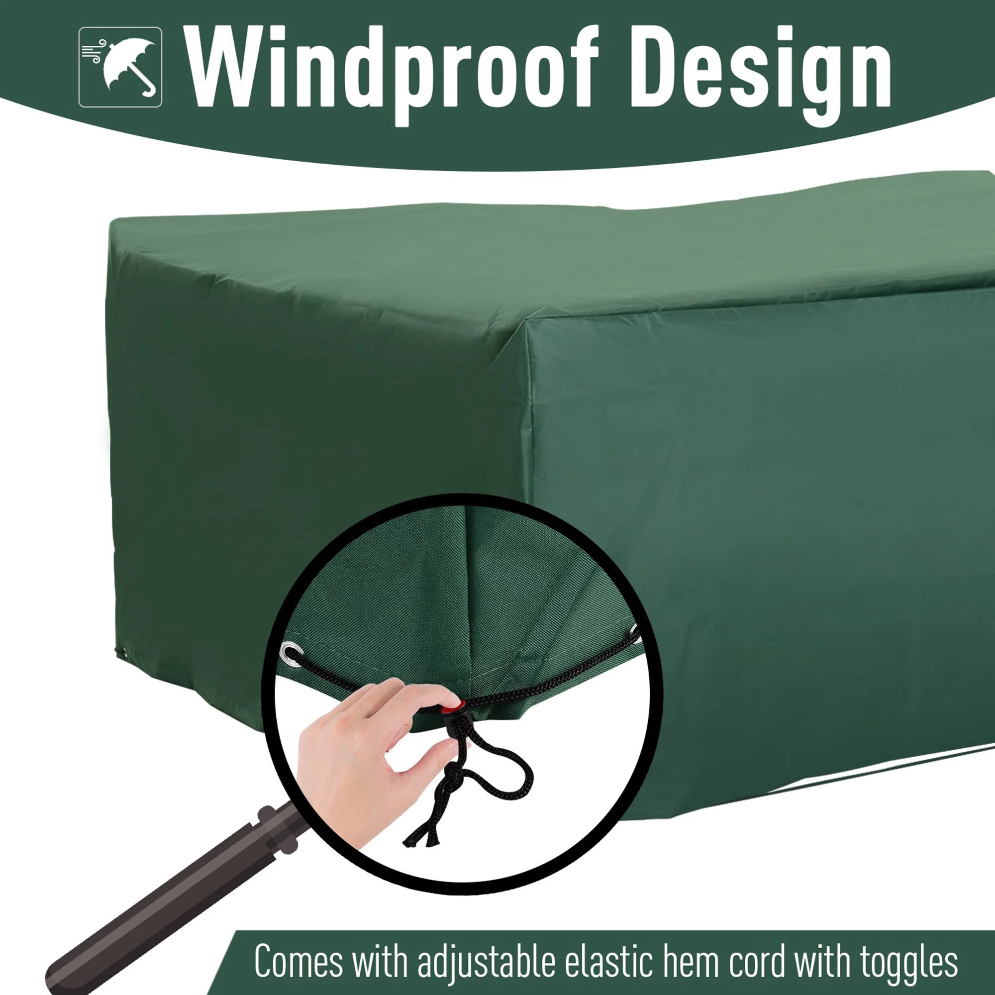 UV/Rain Protective Rattan Furniture Cover - Image 4