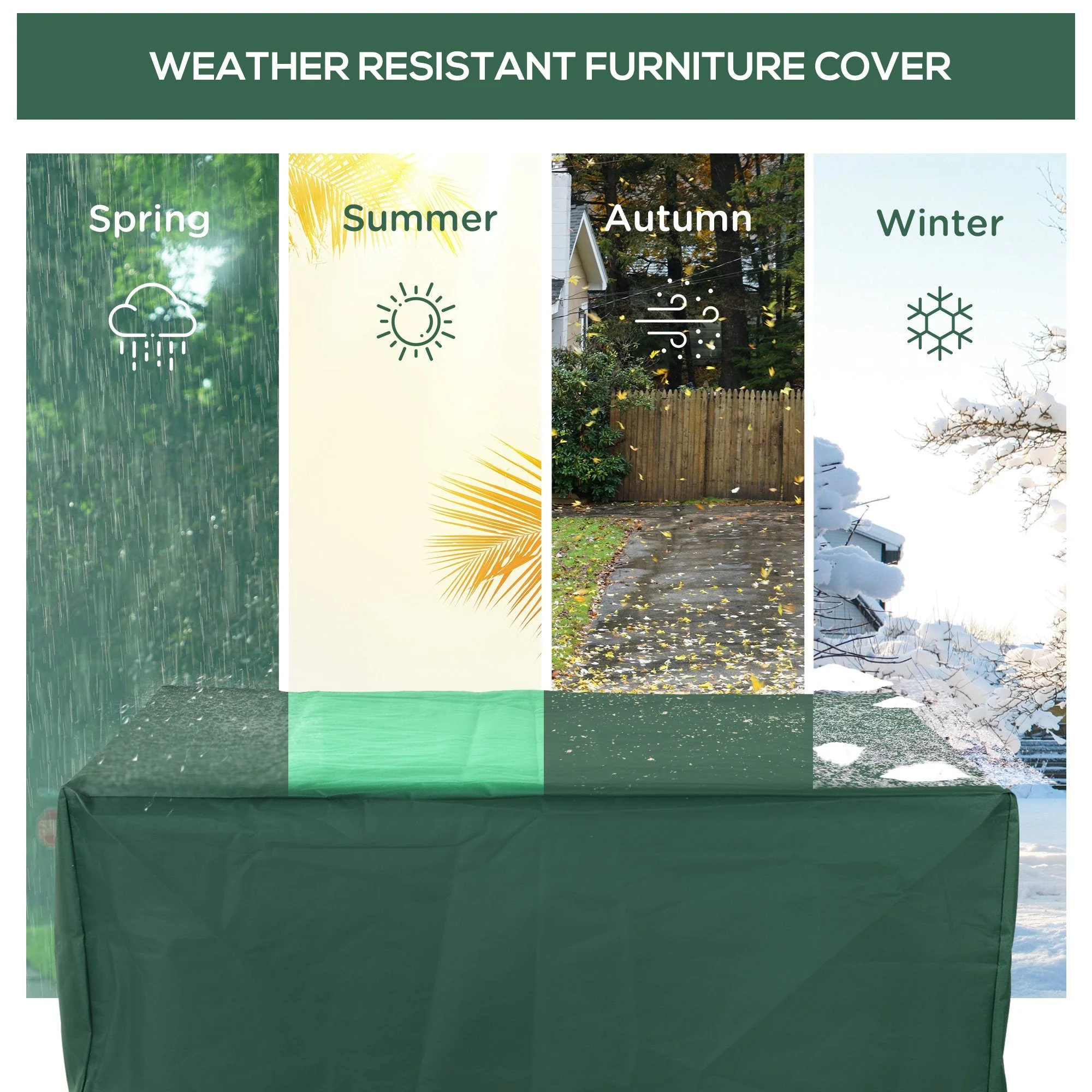 UV /Rain Protective Rattan Furniture Cover - Image 6