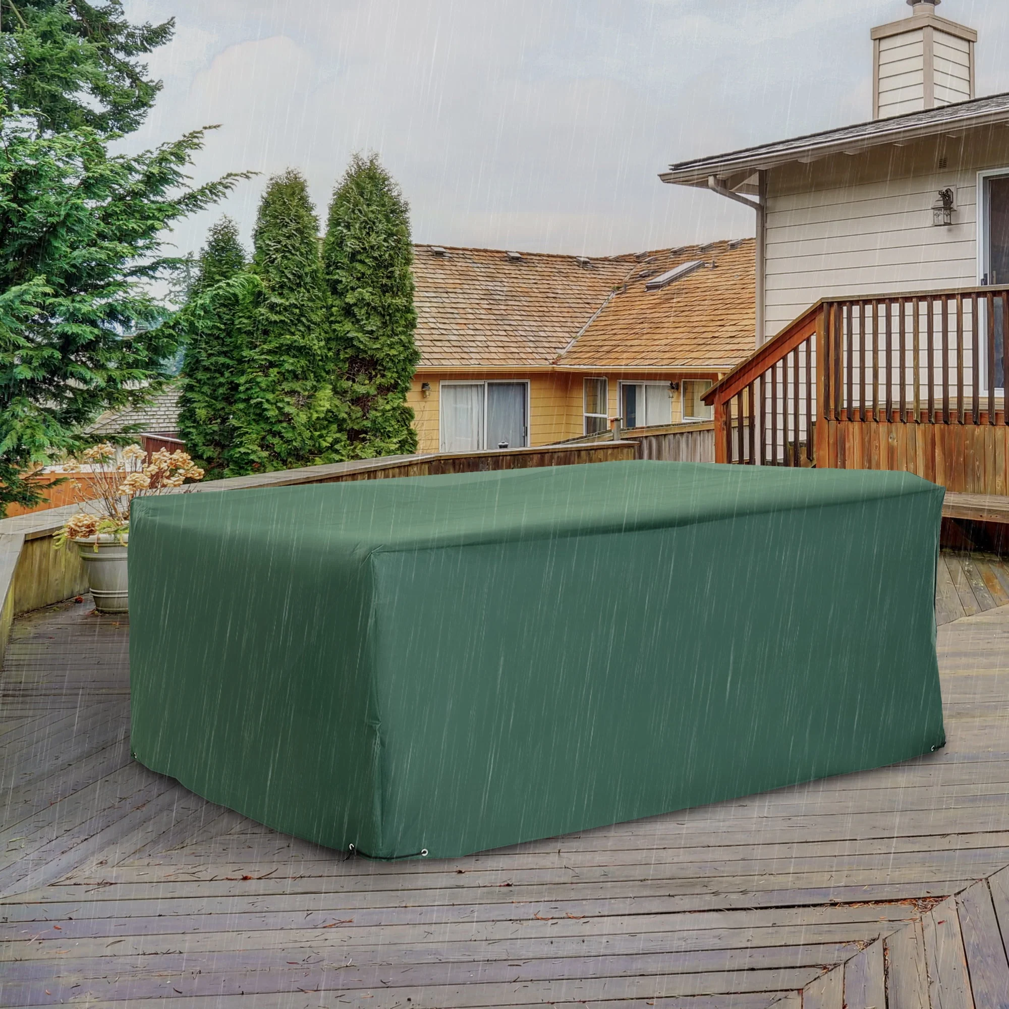 UV/Rain Protective Rattan Furniture Cover Waterproof Garden Cover - Image 2