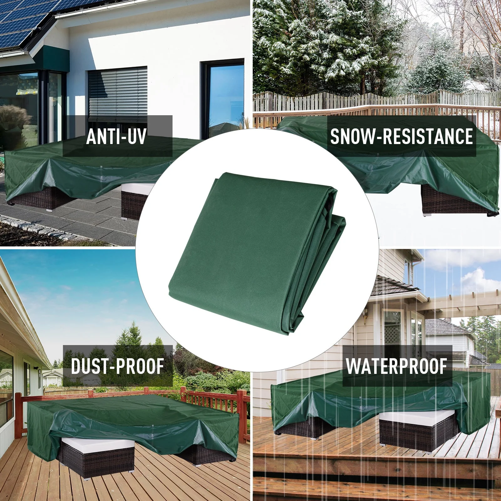 UV/Rain Protective Rattan Furniture Cover Waterproof Garden Cover - Image 6