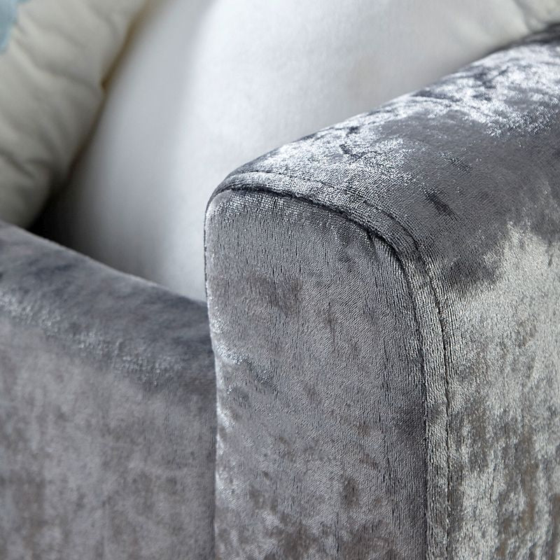 Verona Large Ottoman Wood & Fabric Grey 1 Door - Image 3