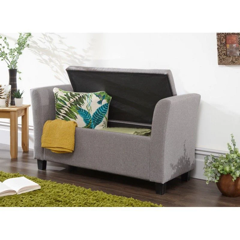 Verona Window Seat Fabric Light Grey - Image 2