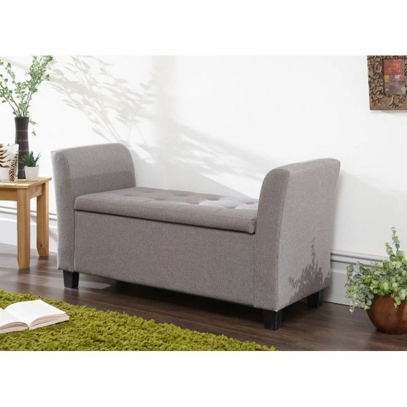 Verona Window Seat Fabric Light Grey - Image 3