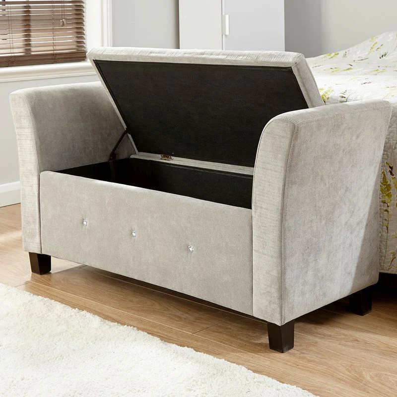 Verona Window Seat Fabric Silver - Image 2