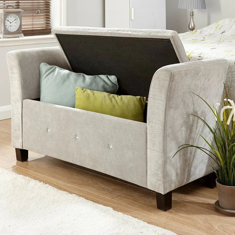Verona Window Seat Fabric Silver - Image 3